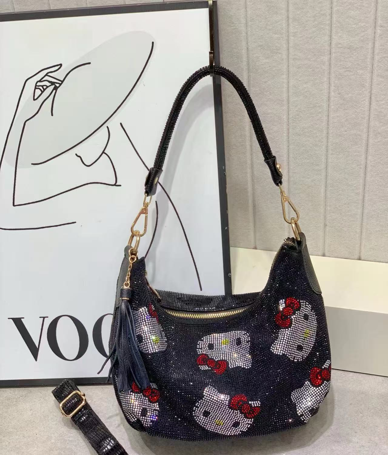 MeowGift Repeating Cat Sparkle Bag