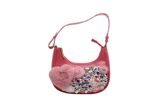 Rose red moon bag KITTY